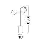 Table lamps - Luces Exclusivas BANZHA Table black 1xG9 max 5W LE43726 - product 3