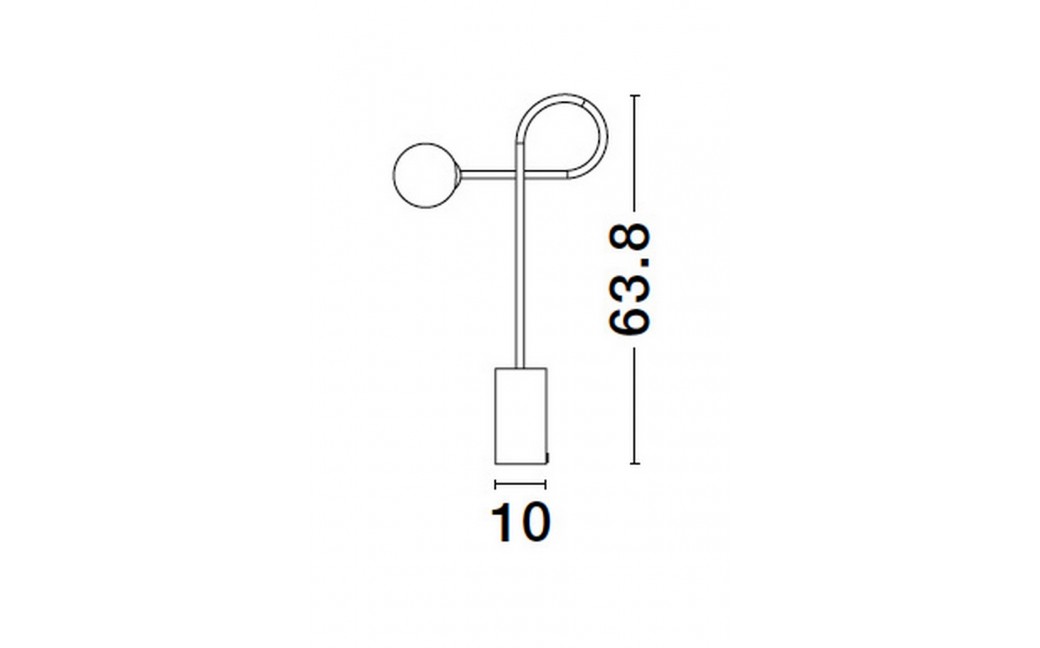 Luces Exclusivas BANZHA Stołowa czarny 1xG9 max 5W LE43726