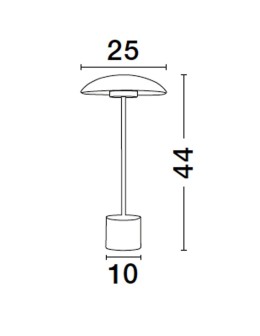 Luces Exclusivas BARRON Stołowa złoty i odcienie złota 1xLED max 5W 3000K LE43731 - produkt 2
