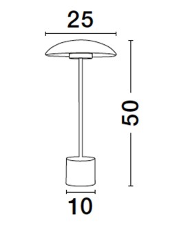 Luces Exclusivas BARRON Table gold and shades of gold 1xLED max 5W 3000K LE43732 - product 2