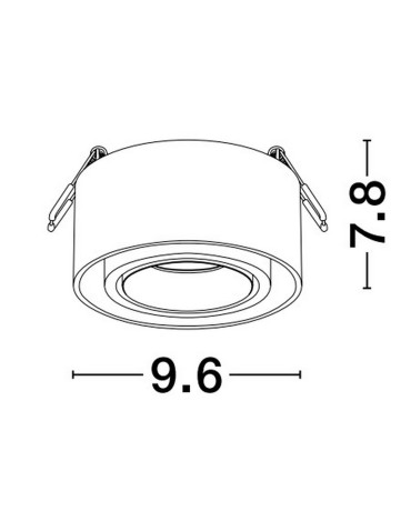 Luces Exclusivas ACAMIEL Surface Mounted Spot Black 1xGU10 max 10W LE61615 - product 2
