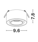 Flush-mounted directional lights - Luces Exclusivas ACAMIEL Surface-mounted Spot white 1xGU10 max 10W LE61616 - product 2