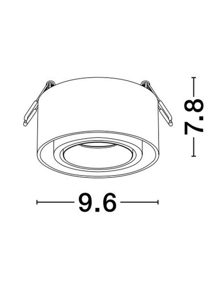 Flush-mounted directional lights - Luces Exclusivas ACAMIEL Surface-mounted Spot white 1xGU10 max 10W LE61616 - product kolory-swiatla.pl 2