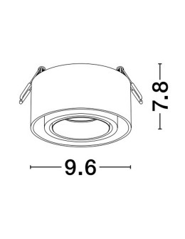 Luces Exclusivas ACAMIEL Natynkowa Spot biały 1xGU10 max 10W LE61616 - produkt 2