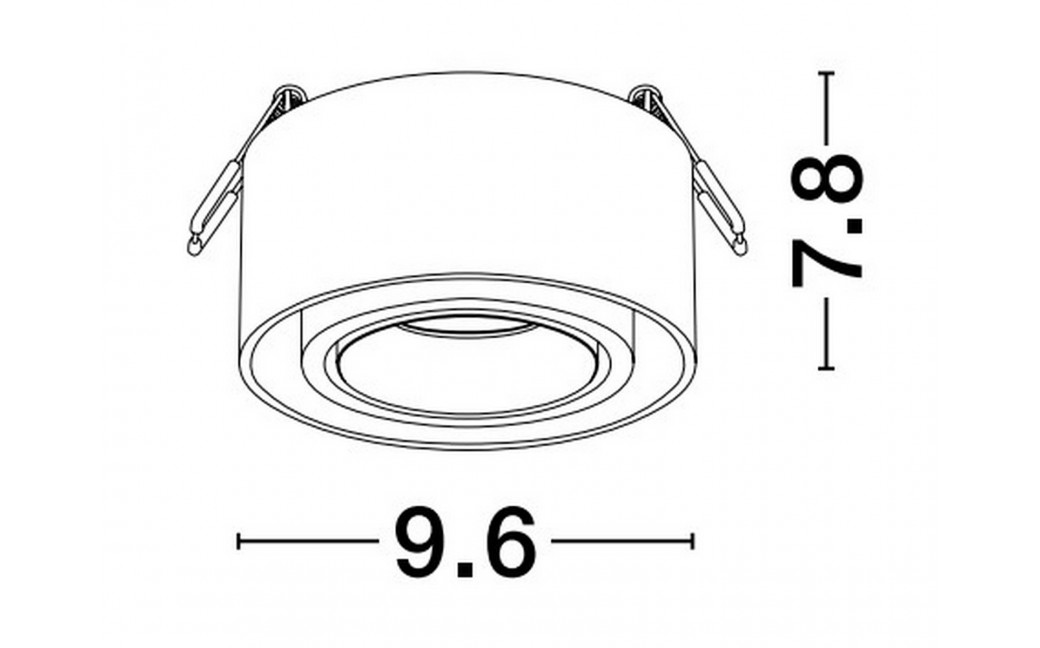 Luces Exclusivas ACAMIEL Natynkowa Spot biały 1xGU10 max 10W LE61616