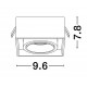 Luces Exclusivas ACAMIEL Natynkowa Spot czarny 1xGU10 max 10W LE61617