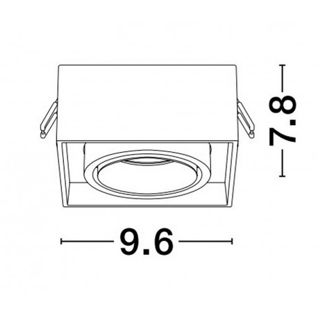 Luces Exclusivas ACAMIEL Natynkowa Spot czarny 1xGU10 max 10W LE61617