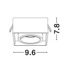 Flush-mounted directional lights - Luces Exclusivas ACAMIEL Surface-mounted Spot white 1xGU10 max 10W LE61618 - product 2