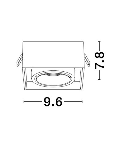 Luces Exclusivas ACAMIEL Surface-mounted Spot white 1xGU10 max 10W LE61618 - product 2