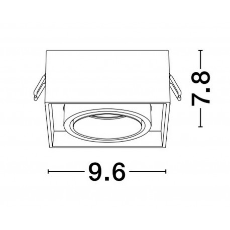 Luces Exclusivas ACAMIEL Natynkowa Spot biały 1xGU10 max 10W LE61618