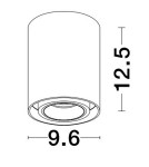 Tube lamps - Luces Exclusivas ACANCUN Surface-mounted Spot white 1xGU10 max 10W LE61621 - product 2
