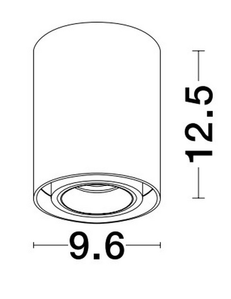 Tube lamps - Luces Exclusivas ACANCUN Surface-mounted Spot white 1xGU10 max 10W LE61621 - product kolory-swiatla.pl 2