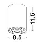 Tube lamps - Luces Exclusivas ACANCUN Surface-mounted Spot white 1xGU10 max 10W LE61623 - product 2