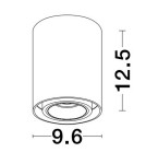 Tube lamps - Luces Exclusivas ACANCUN Surface-mounted Spot black 1xGU10 max 10W LE61624 - product 2