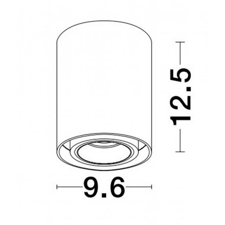 Luces Exclusivas ACANCUN Natynkowa Spot czarny 1xGU10 max 10W LE61624