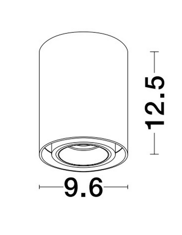 Tube lamps - Luces Exclusivas ACANCUN Surface-mounted Spot black 1xGU10 max 10W LE61624 - product kolory-swiatla.pl 2