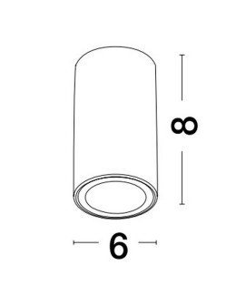 Luces Exclusivas ACANCEH Surface Mounted Spot white 1xGU10 max 10W LE61626 - product 2