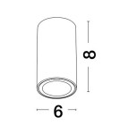 Tube lamps - Luces Exclusivas ACANCEH Surface Mounted Spot Black 1xGU10 max 10W LE61627 - product 2