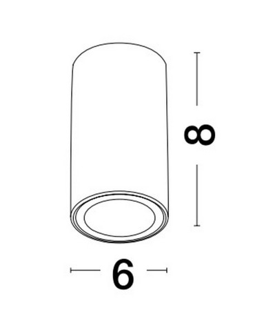 Luces Exclusivas ACANCEH Surface Mounted Spot Black 1xGU10 max 10W LE61627 - product 2