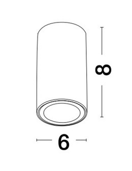 Luces Exclusivas ACANCEH Natynkowa Spot czarny 1xGU10 max 10W LE61627 - produkt 2