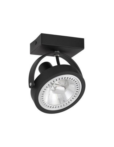 Luces Exclusivas ACASICO Ceiling spotlight black 1xAR111 max 35W LE61629