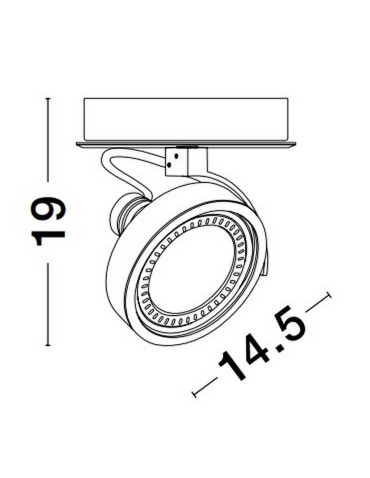Luces Exclusivas ACASICO Ceiling Spotlight white 1xAR111 max 35W LE61630 - product 2