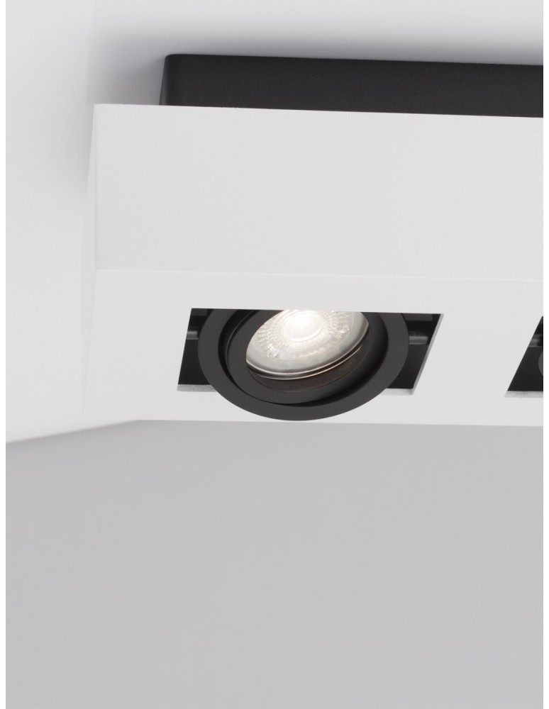 Tube lamps - Luces Exclusivas ACATENO Surface-mounted Spot white 2xGU10 max 10W LE61632 - product kolory-swiatla.pl 2