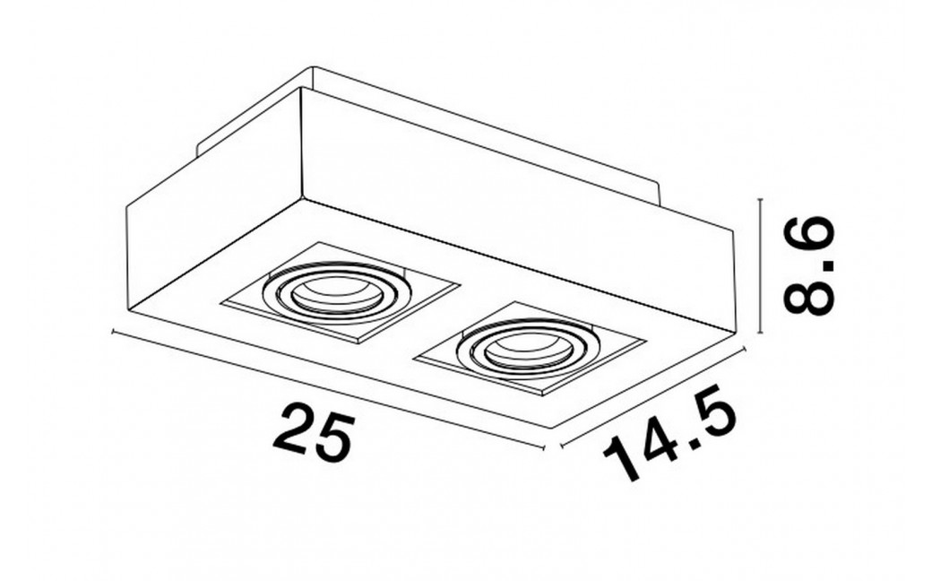 Luces Exclusivas ACATENO Natynkowa Spot biały 2xGU10 max 10W LE61632