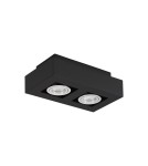 Tube lamps - Luces Exclusivas ACATENO Surface Mounted Spot black 2xGU10 max 10W LE61633 - product 1