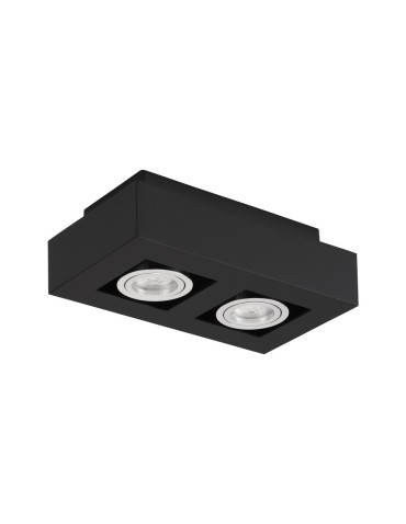 Luces Exclusivas ACATENO Surface Mounted Spot black 2xGU10 max 10W LE61633