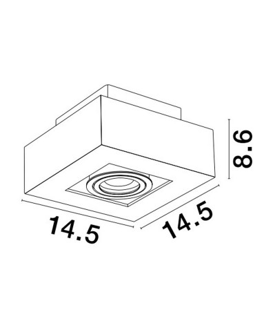 Luces Exclusivas ACATENO Natynkowa Spot biały 1xGU10 max 10W LE61634 - produkt 2