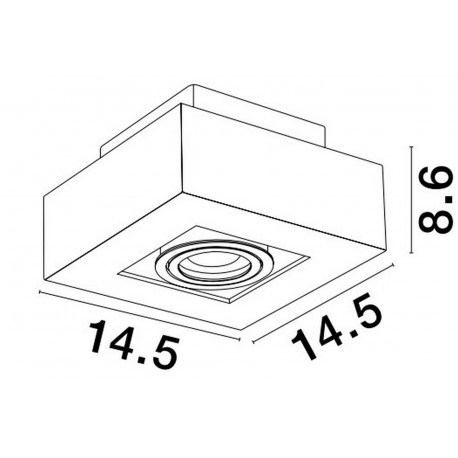 Luces Exclusivas ACATENO Natynkowa Spot biały 1xGU10 max 10W LE61634