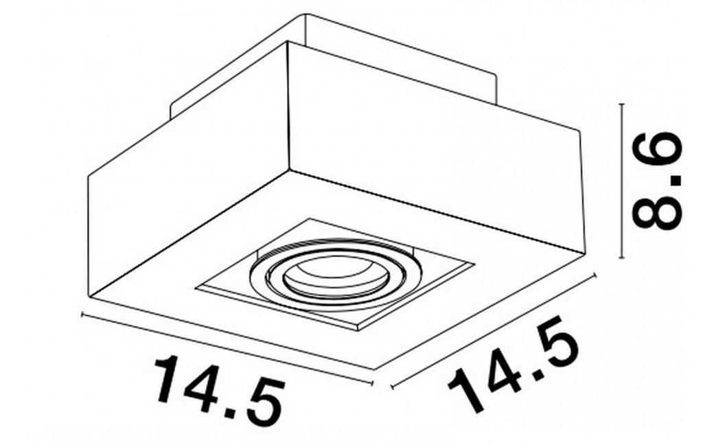 Luces Exclusivas ACATENO Natynkowa Spot biały 1xGU10 max 10W LE61634