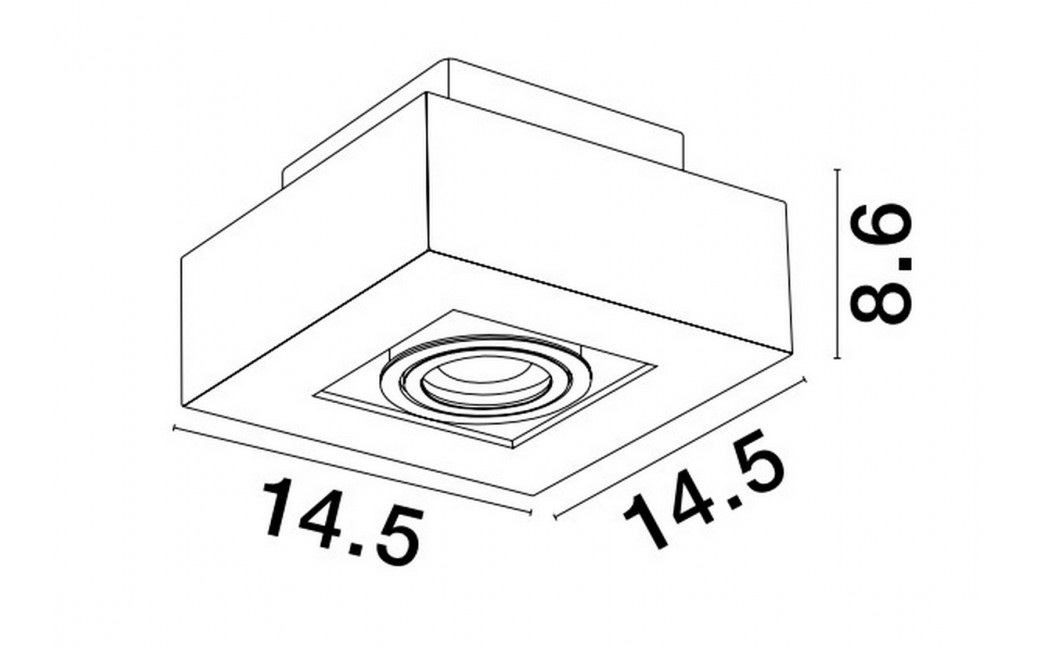 Luces Exclusivas ACATENO Natynkowa Spot czarny 1xGU10 max 10W LE61635