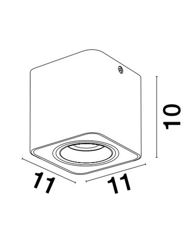 Tube lamps - Luces Exclusivas ACATIPA Surface Mounted Spot black 1xGU10 max 10W LE61637 - product kolory-swiatla.pl 2