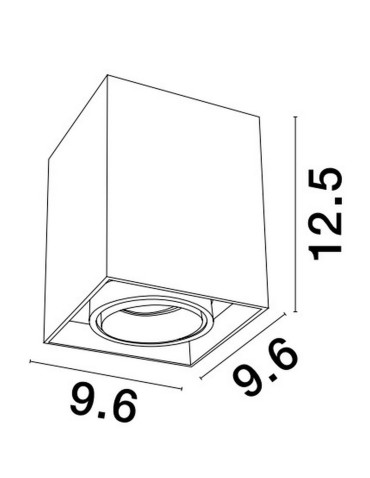 Luces Exclusivas CHIVACOA Surface Mounted Spot black 1xGU10 max 10W LE61640 - product 2