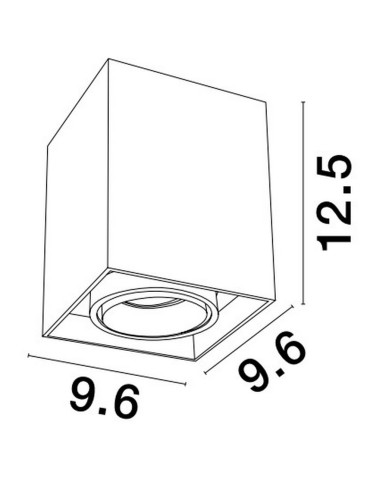 Luces Exclusivas CHIVACOA Surface Mounted Spot white 1xGU10 max 10W LE61641 - product 2