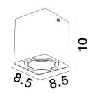 Tube lamps - Luces Exclusivas CHIVACOA Surface Mounted Spot white 1xGU10 max 10W LE61642 - product 2