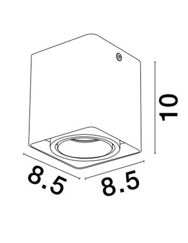Luces Exclusivas CHIVACOA Natynkowa Spot biały 1xGU10 max 10W LE61642 - produkt 2