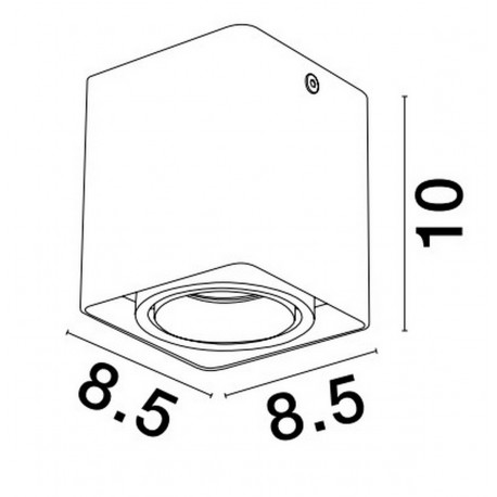 Luces Exclusivas CHIVACOA Natynkowa Spot biały 1xGU10 max 10W LE61642