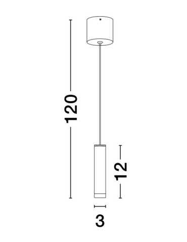 Luces Exclusivas ACATLAN Wisząca Nowoczesna złoty i odcienie złota 1xLED max 5W 3000K LE61643 - produkt 2