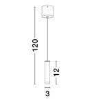 Pendant lamps - Luces Exclusivas ACATLAN Pendant Modern Black 1xLED max 5W 3000K LE61644 - product 3