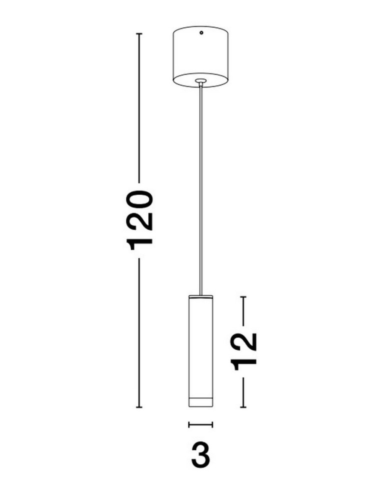 Pendant lamps - Luces Exclusivas ACATLAN Pendant Modern Black 1xLED max 5W 3000K LE61644 - product kolory-swiatla.pl 3
