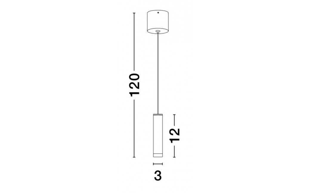 Luces Exclusivas ACATLAN Wisząca Nowoczesna czarny 1xLED max 5W 3000K LE61644