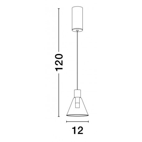 Luces Exclusivas ACATLAN Wisząca Nowoczesna złoty i odcienie złota 1xLED max 5W 3000K LE61645