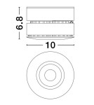 Spotlight ceiling lamps - Luces Exclusivas BADILLO Ceiling spotlight white 1xLED max 15W 3000K LE61655 - product 3