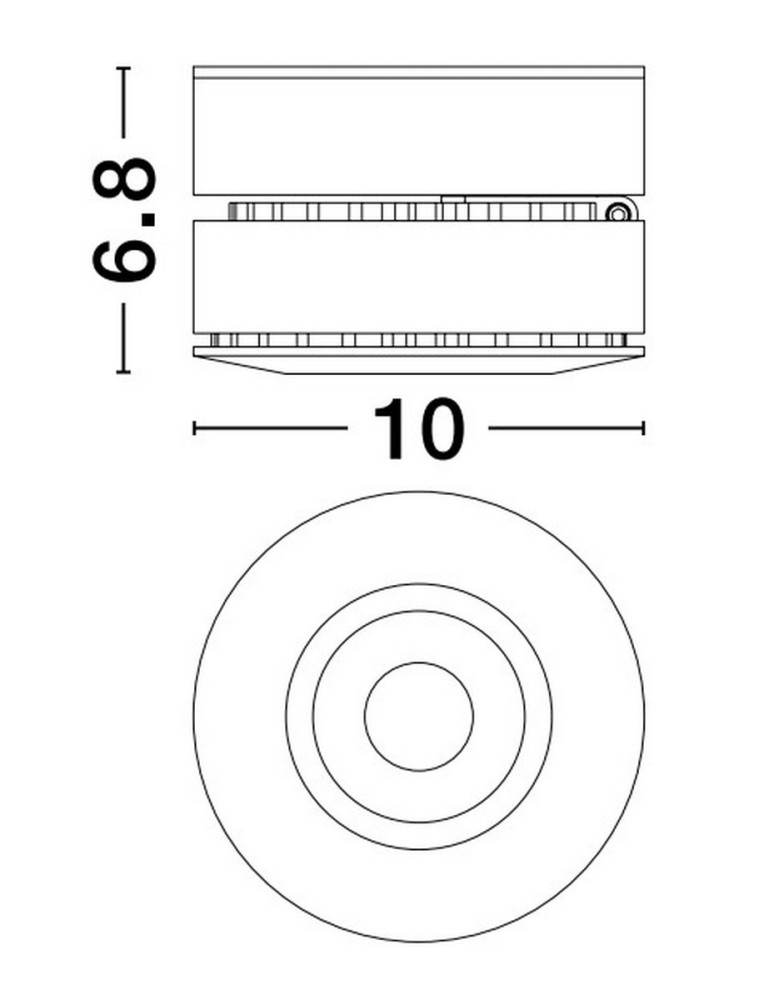 Spotlight ceiling lamps - Luces Exclusivas BADILLO Ceiling spotlight white 1xLED max 15W 3000K LE61655 - product kolory-swiatla.pl 3