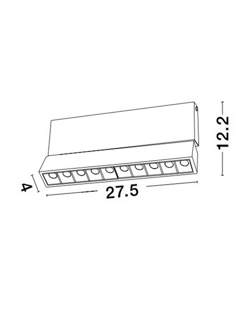 Spotlight ceiling lamps - Luces Exclusivas BACARDI Ceiling Spotlight white 1xLED max 15W 3000K LE61657 - product kolory-swiatla.pl 3