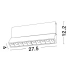 Spotlight ceiling lamps - Luces Exclusivas BACARDI Ceiling Spotlight Black 1xLED max 15W 3000K LE61658 - product 2