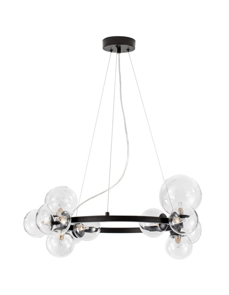 Pendant lamps spheres - Luces Exclusivas PARLA Pendant Modern Black 11xG9 max 6W LE42601 - product kolory-swiatla.pl 1